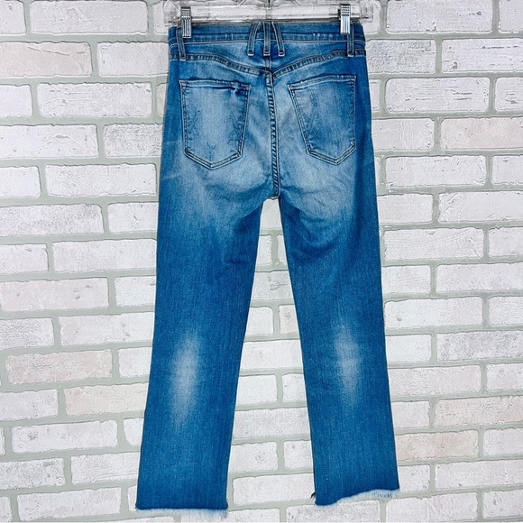 McGuire Denim Barley Boot Button Fly Raw Hem Cropped Jeans Size 25 Style 185C - Picture 7 of 11